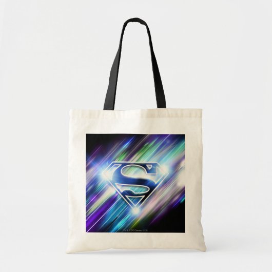 Tote Bag Superman Stylized | Shiny Blue Burst Logo (Devant)