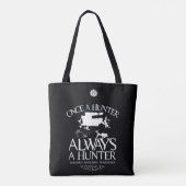 Tote Bag Supernaturel "Une fois chasseur, toujours chasseur (Dos)