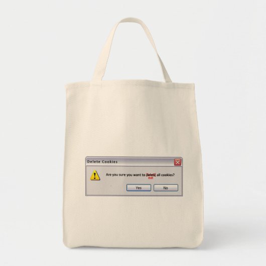 Tote Bag Supprimer les cookies (Devant)