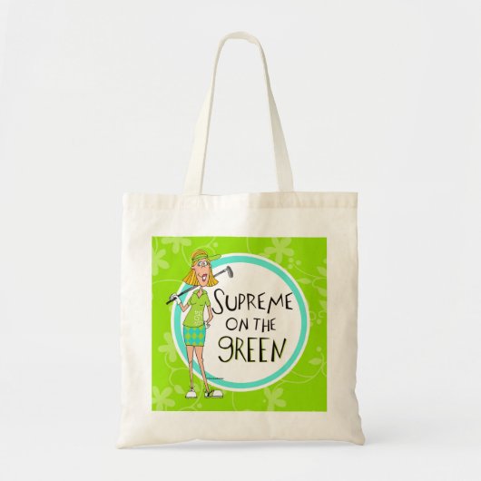 Tote Bag Suprême sur la blonde verte (Devant)