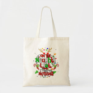 Tote Bag Sur La Liste Coquine Et Je Ne Regrette Rien De cha