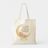 Tote Bag Sur la lune Bébé Baby shower à thème céleste (Dos)