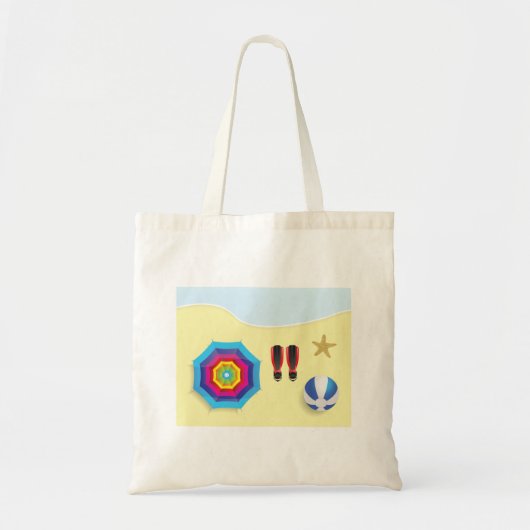 Tote Bag Sur La Plage (Devant)