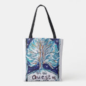 Tote Bag Sur la quête de ma vie - Arbre - Étoiles. (Dos)