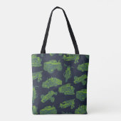 Tote Bag Sur le Go Blue & Green Moving Véhicules Voitures G (Dos)