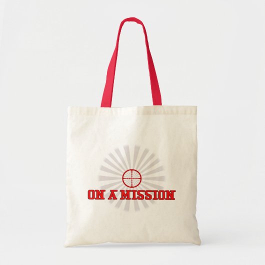 Tote Bag SUR UNE MISSION Sniper Scope Artwork Cool (Devant)