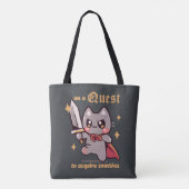 Tote Bag Sur une quête pour acquérir des snackers (Dos)