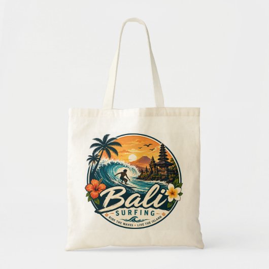 Tote Bag Surf à Bali, Indonésie (Devant)