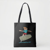Tote Bag Surf à huile (Devant)