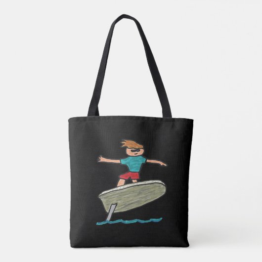 Tote Bag Surf à huile (Dos)