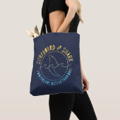 Tote Bag Surf Et Requin Drôle Surfer Surf Été (De près)