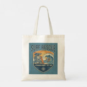 Tote Bag Surf Rescue Lifeguard Patrol Est 1950 (Dos)