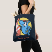 Tote Bag Surf Shark Beach S'il vous plaît (De près)