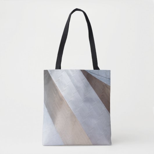 Tote Bag Surface beige et blanche (Devant)