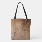 Tote Bag Surface en bois Brown et noir (Dos)