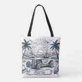 Tote Bag Surfboard Classic Car Coloring (Dos)