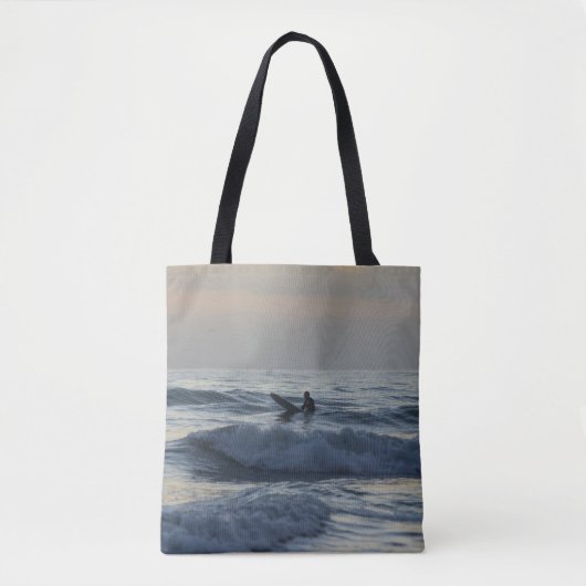 Tote Bag Surfer attend (Devant)