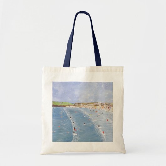 Tote Bag Surfer chez Porthmeor (Devant)
