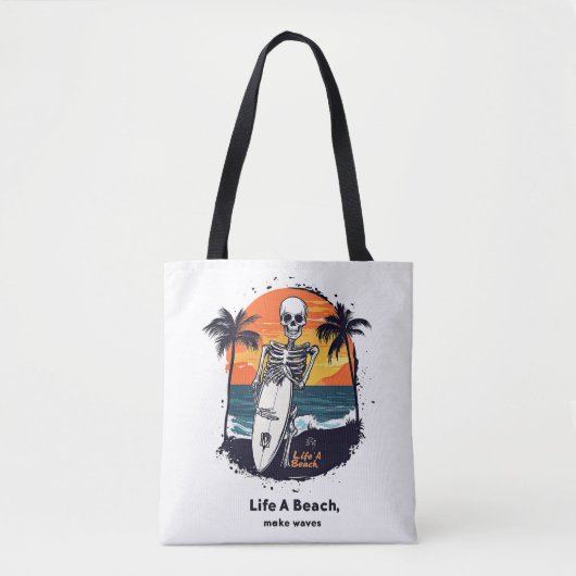 Tote Bag Surfer osseux (Devant)