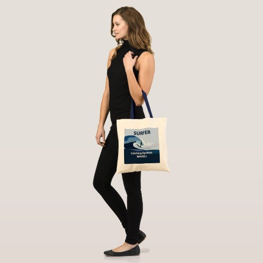 Tote Bag Surfer Plage Surf (Devant (modèle))