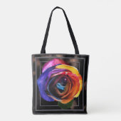 Tote Bag Surfer sur le Rose Rainbow (Dos)