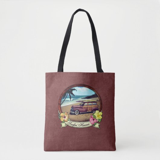 Tote Bag Surfin' Hawaii (Devant)