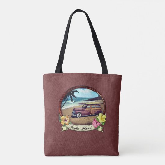 Tote Bag Surfin' Hawaii (Dos)