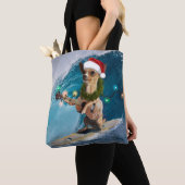 Tote Bag Surfing de Christmas (De près)
