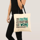 Tote Bag Survivant 4 de Cancer ovarien (Devant (produit))