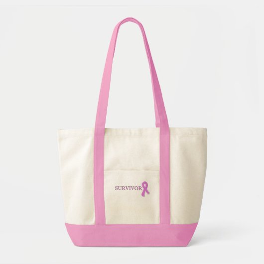 Tote Bag Survivant Fourre-tout de cancer du sein (Devant)