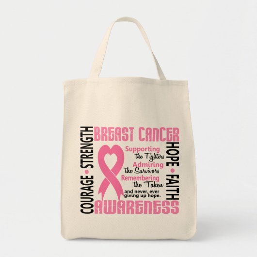 Tote Bag Survivants de combattants pris le cancer du sein 5 (Devant)