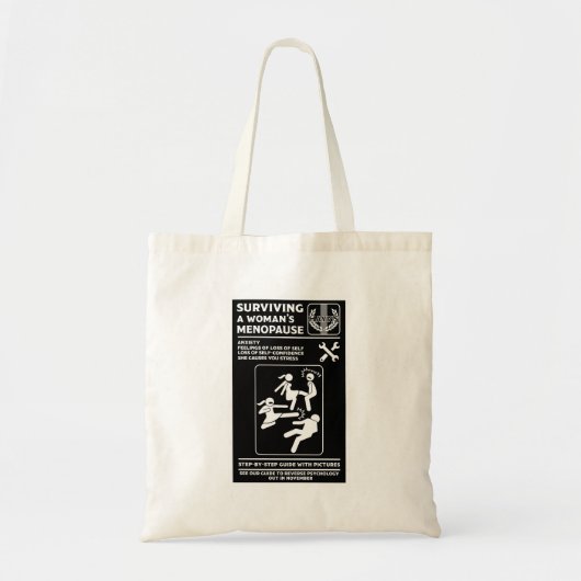 Tote Bag Survivre À La Ménopause (Devant)