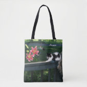 TOTE BAG SUSAN-CAT-HUMMINGBIRD (Devant)