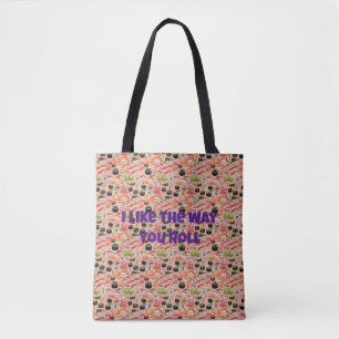 Tote Bag Sushi amusant, nigiri, maki, thème japonais