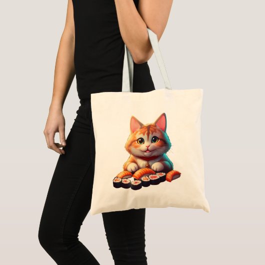 Tote Bag Sushi Cat (Devant (produit))