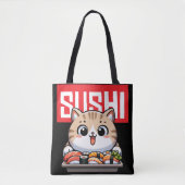 Tote Bag Sushi Cat (Devant)