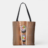 Tote Bag Sushi et baguettes en bois (Dos)