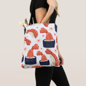 Tote Bag Sushi Japonais nourriture Motif sans soudure (De près)