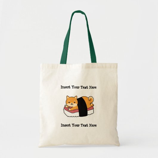 Tote Bag Sushi Shiba Inu - Cuite japonaise de chien (Devant)