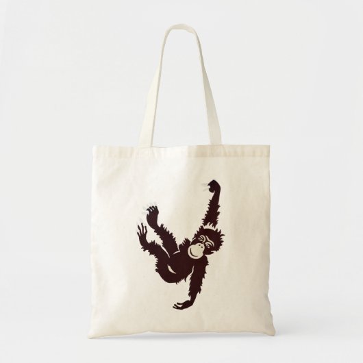 Tote Bag Suspendre le singe (Devant)