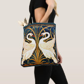 Tote Bag Swan et Rush et Iris, (De près)