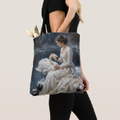 Tote Bag Swan Maiden Winter Lake Romance Fantasy Art (De près)