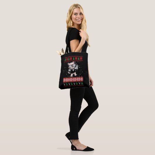 Tote Bag Sweater de Barman Ugly Christmas (Sur le modèle)