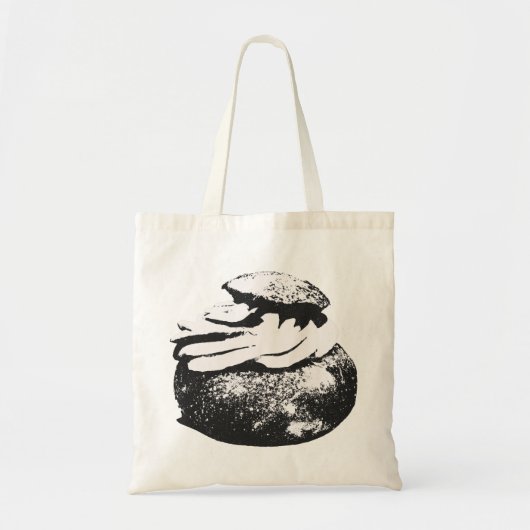 Tote Bag Swedish Semla bun Fika T-Shirt (Devant)