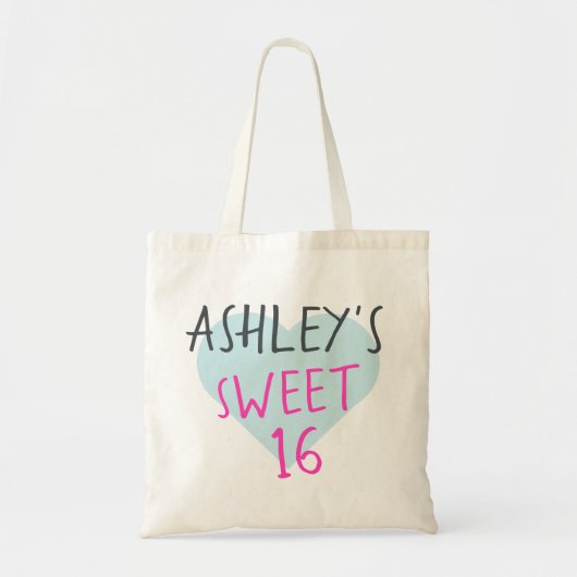 Tote Bag Sweet 16 16e anniversaire (Devant)