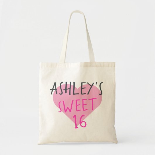 Tote Bag Sweet 16 16e anniversaire (Devant)