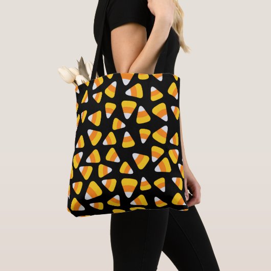 Tote Bag Sweet Candy Corn Halloween (De près)