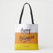 Tote Bag Sweet Candy Corn Halloween heureux (Devant)