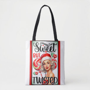 Tote Bag Sweet de Noël rétro sur Pinup tordu
