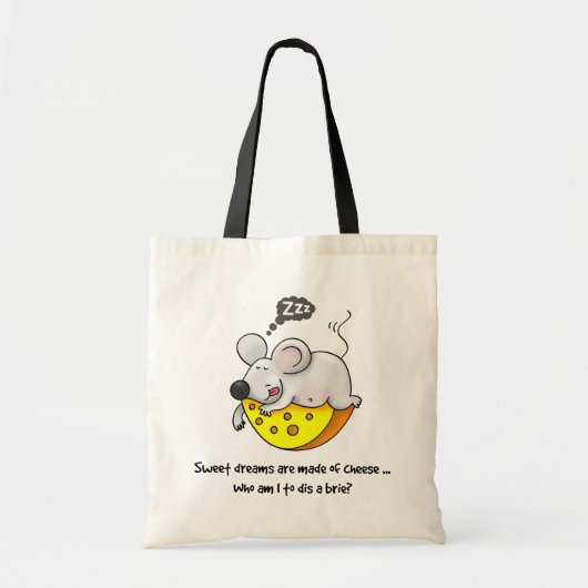 Tote Bag Sweet Dreams sont faits de fromage mignon Souris r (Devant)